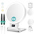 B Beauty Planet Magnifying Mirror with Light 30X, 2000mAh 1X/ 30X Magnifying Makeup Mirror with Standable Base & Tweezers, 3 Color Modes with Adjustable Brightness& Smart Display, Foldable for Travel