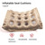 Inflatable Seat Cushions for Pressure Relief, Wheelchair Air Cushion for Bed Sore, Comfortable Waffle Pads, Cream 17x17inch