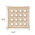 Inflatable Seat Cushions for Pressure Relief, Wheelchair Air Cushion for Bed Sore, Comfortable Waffle Pads, Cream 17x17inch