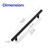 Ravinte Cabinet Pulls,10" Length,7-1/2" Hole Center,Matte Black,12 Pack