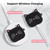 Mouzor Cute AirPods 3 Case (2021), Black Whisker Cat AirPods 3rd Generation (2021) Case Funny 3D Cartoon Animal Shockproof Soft Silicone Charging Cases Cover with Carabiner for Girls Women