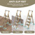 SOLADDER 4 Step Ladder, Folding Step Stool, Lightweight Stepladder, Gold