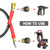 2FT Pressure Washer Whip Hose, 3/8’’ Jumper Hose 4800PSI with Quick Adapter