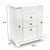 Emfogo Jewelry Box for Women, Rustic Wooden Jewelry Boxes & Organizers with Mirror, 4 Layer Jewelry Organizer Box Display for Rings Earrings Necklaces Bracelets (Weathered White)