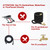 M MINGLE High Pressure Washer Gun Snow Foam Lance, 4000 PSI, 1 Liter