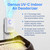 Clarifion ODRx - UV-C Cat Odor Deodorizer & Eliminator, Removes Cat Pee Smell, Filterless, Quiet, Compact Air Freshener for Bedrooms, Living Rooms, Litter Box Areas, Eliminates Ammonia Odors