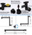 G-Promise All Metal 10 Inches Rainfall Shower Head with Handheld Combo