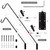 Juegoal Heavy Duty Deck Hook, 25 Inch or 36 Inch Wall Mounted Extended Reach Deck Hook Wall Pole Plant Bracket for Hanging Bird Feeder, Plants, Suet Baskets, Lanterns, Wind Chimes