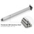 Anpean 16 Inch Square Ceiling Mounted Shower Arm and Flange, Brushed Nickel