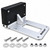 Brocraft Kayak Trolling Motor Mount, Universal Transom Bracket for Electric Trolling Motors up to 3 HP, Marine Aluminum & Nylon, Flat Stern Kayaks & Small Boats