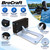 Brocraft Kayak Trolling Motor Mount, Universal Transom Bracket for Electric Trolling Motors up to 3 HP, Marine Aluminum & Nylon, Flat Stern Kayaks & Small Boats