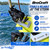 Brocraft Kayak Trolling Motor Mount, Universal Transom Bracket for Electric Trolling Motors up to 3 HP, Marine Aluminum & Nylon, Flat Stern Kayaks & Small Boats