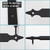 Foxwake Barn Door Decorative Corner Bracket, 7.7 in Matte Black Rustic L Brackets Sliding Door Hardware Decorator for Garage Farmhouse Mirrors Frame Garden Gate(4 Pcs with Screw)