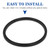 R0449100 Lid Seal with O-Ring Kit Replacement for Zodiac Jandy PlusHP WaterFeature MaxHP Series Pool Pump Models PHPF/PHPM, WFTR, MHPM