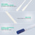 EXCEART 50 Sets Nasopharyngeal Specimen Flocked Swab Nasal Swabs Sterile Individually Wrapped Nylon Flocking Tip Flocked Swab with Tube and Labels for Sampling（Random Color）