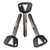 gradora 3PCS Duplicate Key Blank Key Uncut Replacement for Kawa-saki Ninja 650 Ninja1000 Versys650 1000 Vulcan s 650 Nomad KLR 650 KLX ZX-6R ZX-10R ZX-14R Z400 Z900 Z1000 Black
