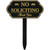 Amyhill No Soliciting Sign with Stake for Yard 12 X 7.5 Inch, Gold