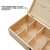 Wooden Lockable Currency Tray, 5 Compartment Cash Organizer, Cash Organizer Money Storage Box with Lockable Cover, Money Organizer for Cash