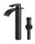 FORIOUS Vessel Sink Faucet 1 Hole Single Handle Waterfall Matte Black