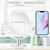 CLSEVXY Vanity Makeup Mirror with Stand, 1X/15X Magnification Double Sided 360 Degree Swivel, Portable Table Desk Counter top Magnifying Mirror, Tabletop Mirror for Bedroom or Dorm Room, 6.25 Inch