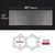 AggAuto Universal 40"x13" Car Grill Mesh Honeycomb 6mm Spacing 1mm Silver