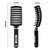 Boar Bristle Hair Brush, Curved Vent Detangling Brush for Wet & Dry Hair