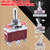 Twidec/3Pcs Waterproof Heavy Duty Toggle Switch 12V DC 30A DPDT 3 Position 6 Pin ON-Off-ON Switch with Weatherproof Boot Cap Cover for Car Boat with Terminal KL-C203-MZ