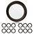 TOPELER 12Pack Bronze Surface Mount LED Ceiling Light, 6 Inch Dimmable LED Downlight, 15W 4000K Cool White, Dimmable Low Profile Recessed Disc Light for Home Improve, ETL Listed