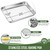 Joyfair 9” Baking Sheet Pan with Rack, Stainless Steel Toaster Oven Tray