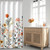 LIVILAN Small Stall Shower Curtain 36W x72H Inches Narrow RV Shower Curtains Floral Shower Curtains for Bathroom Flower Shower Curtains Set with 12 Hooks Short Half Shower Curtain Stall Size