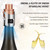 HYZ 3-Pack Champagne Stoppers with Vacuum Seal Pump, Rose Gold/Gold/Silver