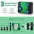 CWKJ Fountain Pump, 2 Packs 80GPH Submersible Water Pump with 4.9ft Tubing