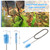 Extra Long Aquarium Aquascaping Tools Kit 8 in 1, Liveek Stainless Steel Aquarium Plant Tools Long Fish Tank Aquascape Tweezers Scissors Scrapers, PH Paper, Fish Net, Aquascape Clean Brush, Bag