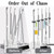 2 Pack Broom Holder Wall Mount, 5 Racks 4 Hooks Mop and Broom Organizer