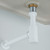 RANDOM Brass Contemporary Round Bottle P Trap 1 1/4,Matte White Basin Sink Waste Drain P Trap Kit. 83888MW