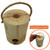 One Log Fire Swedish Fire Log - Mini - Kiln-Dried Red Pine Swedish Torch with Easy Light Starter, Pack of 1