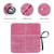 JOINDO Knife Roll Bag, Chef’s Knife Roll Bag, Heavy Duty Chef Knife Roll Bag with 6 Slots, Waxed Canvas Knife Bag Roll, Knife Pouch Holder for Home Kitchen Travel Camping,Pink