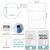 Dry Erase Wall Calendar 3 Month Calendar - Blank Undated Reusable Quarterly Calendar - Whiteboard Premium Laminated Poster - Laminated Office Jumbo 38x26 Inches Wall Calendar (Vertical)