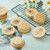 Gueevin 12 Pieces Bamboo Yogurt Jar Lids Compatible with Oui Yogurt Jars