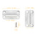 Cooler Hinges and Lid Straps Replacement Set for Igloo, Includes 3 Cooler Hinges, 2 Heavy Duty 14 Inch Stainless Steel Lid Straps, and 20 Screws