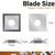 12mm Square Carbide Inserts Cutters Knives Blades 12×12×1.5mm-35°for Woodworking Spiral/Helical Planer Cutter Head or Lathe Turning 10pcs