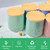 La Fermiere Yogurt Jar lids- 6PC Bamboo Jar Lids for La Fermiere Yogurt Jars,Compatible La Fermiere yogurt, Jar Lids with Silicone Sealing Rings for Mouth Jars Glass Storage Lids,100% Fit & Airtight