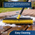 Yocada Double-Sided Floor Scrub Brush Triangle Brush Heavy Duty 65.5"
