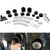 Body Mount Bushing Set Kit Compatible with 1980-1998 Ford F150 F250 F350 2WD 4WD, Heavy Duty Polyurethane Body Cab Mounts Steel Sleeves and Hardware Replacement Kit 58 PCS Black