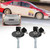 2pcs Carbon Fiber Hood Lock Kit, Universal Car Hood Pin Safety Latch
