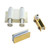 Pastlla Glass Door Pivot Hinge Glass Door Magnetic Catch with Clamp Set