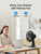 PELONIS Table Fan 12-Inch, 120° Oscillating Table Fan Small Portable Electric Plug-In Desk Fan with 3-Speeds, 126° Adjustable Tilt Head for Bedroom and Office Black