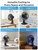 PELONIS Table Fan 12-Inch, 120° Oscillating Table Fan Small Portable Electric Plug-In Desk Fan with 3-Speeds, 126° Adjustable Tilt Head for Bedroom and Office Black