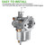 10L0L Carburetor Kit for Club Car DS, Precedent, Turf, Carryall Golf Cart 1996-UP Kawasaki FE350 Engine, Replace OEM 1016441-01 1018059-01 1019059-01 1035245-01