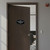 Victorian Please Close Door Behind You Sign - Brushed Gold - Small (1 Pack)
